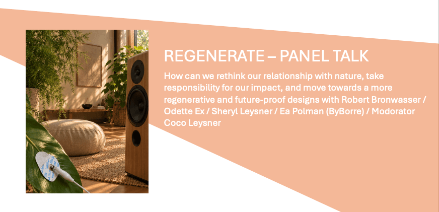 Panel Talk Regenerative Design
